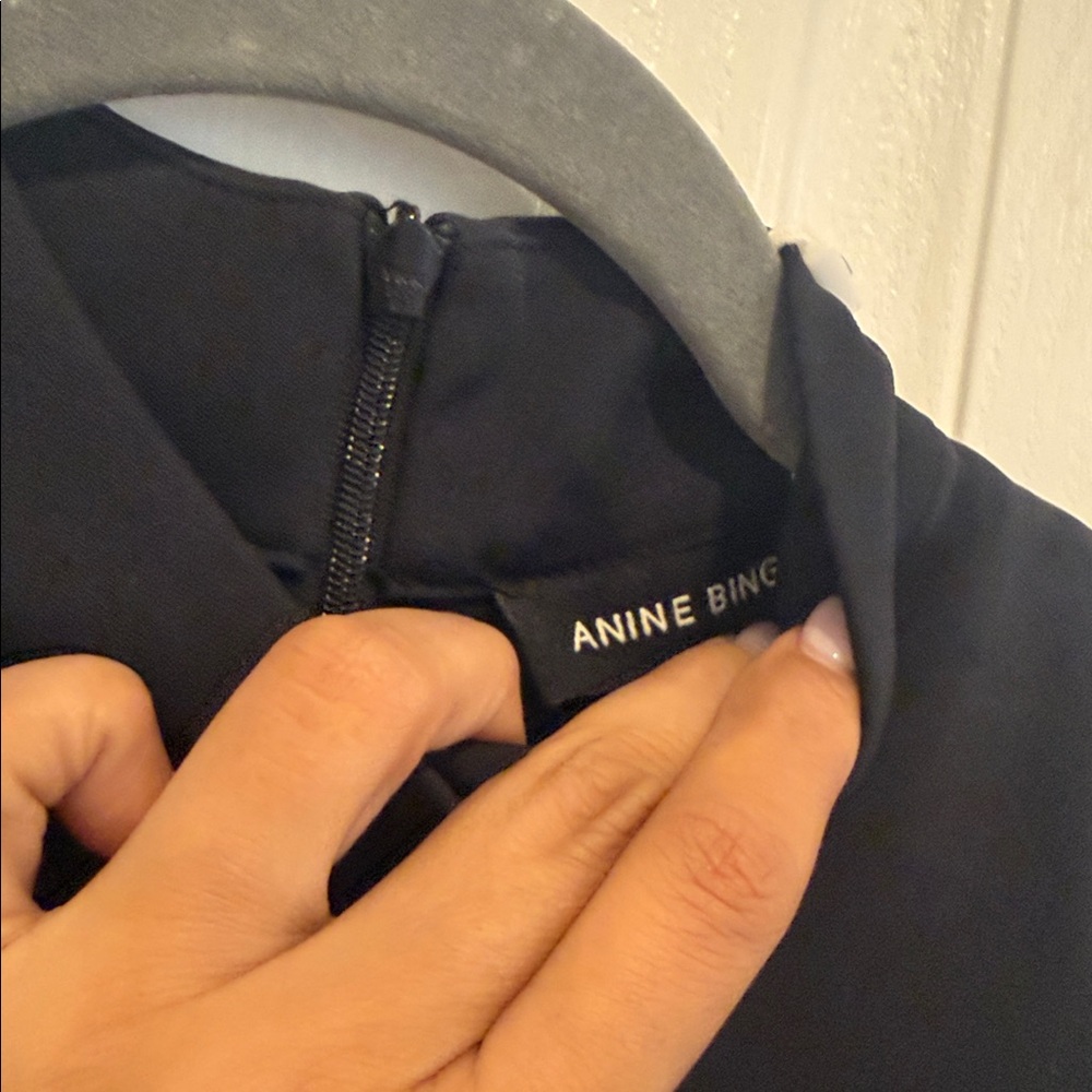 ANINE BING  Paulina Viscose-Crepe Midi Dress - Picture 3 of 6